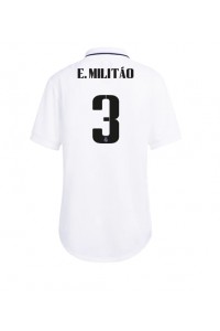 Real Madrid Eder Militao #3 Fotballdrakt Hjemme Klær Dame 2022-23 Korte ermer